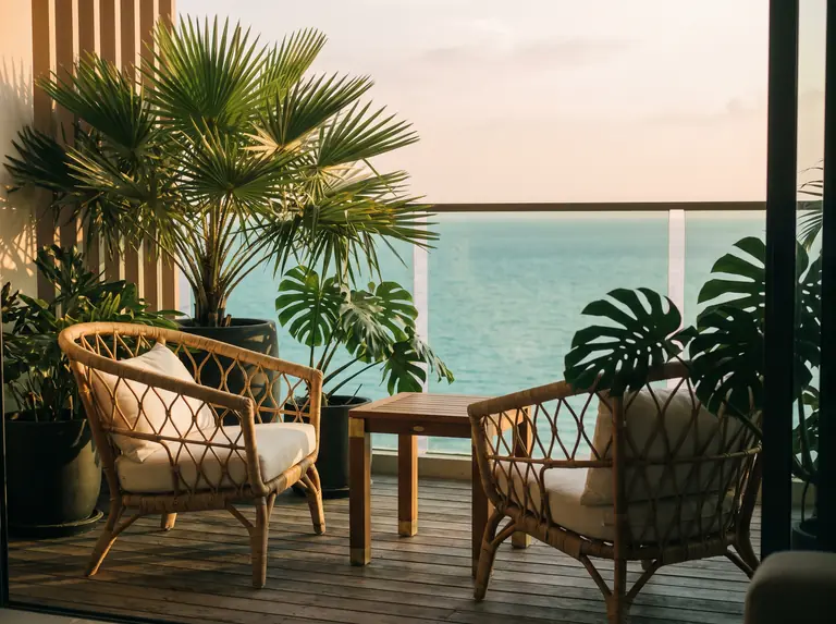 Phuket condo balcony overlooking the Andaman Sea